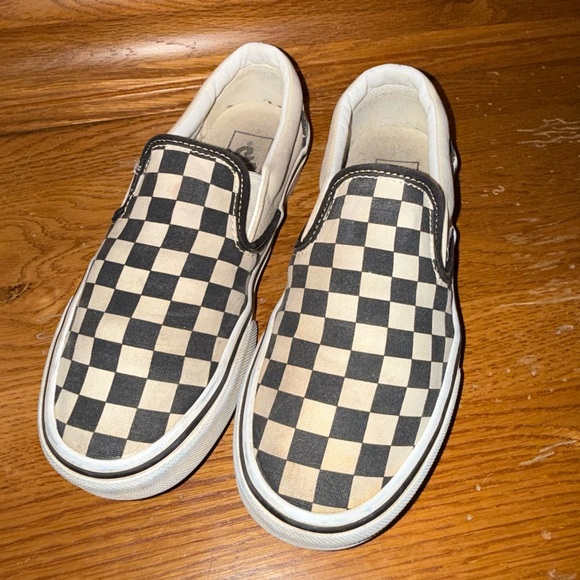 Vans Other - Vans Slip-On Sneakers in Black and White Checkerboard Mens Size 5 1/2